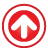 Navigation Up Frame red