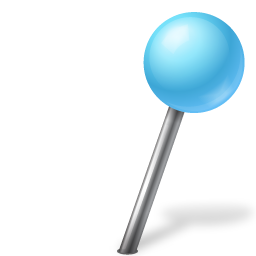 Map Marker Ball Right Azure