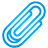 Paper Clip blue