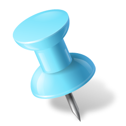 Map Marker Push Pin 1 Left Azure