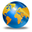 Browser blue and orange