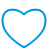 Heart blue