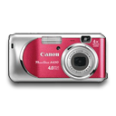 Canon Powershot A430 Rouge