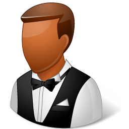 Waiter Male Dark
