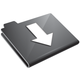 Arrow down grey