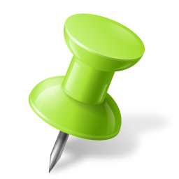 Map Marker Push Pin 1 Right Chartreuse