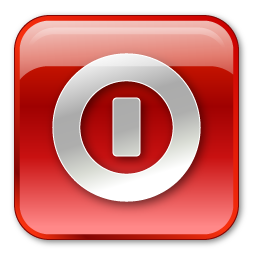 Shutdown box red