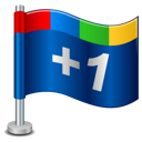 Google Plus One Flag