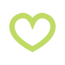 Green Love Heart