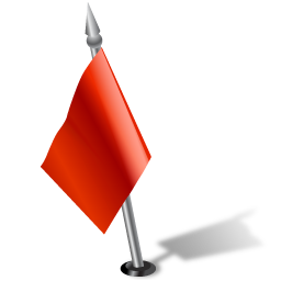 Flag left red