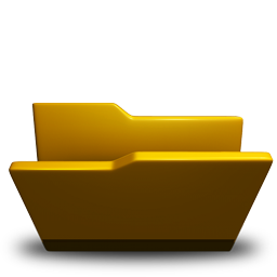 Folder opened yellow