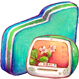 Computer Green Folder