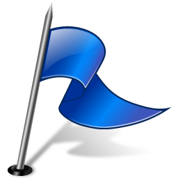 Flag right blue