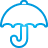 Umbrella blue