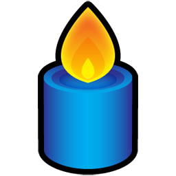 Candle blue
