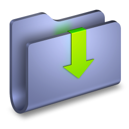 Downloads Blue Folder