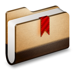 Bookmarks Brown Folder