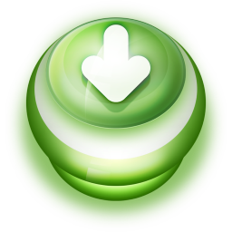 Arrow Down Button Green