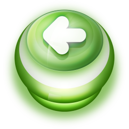Arrow Left Button Green