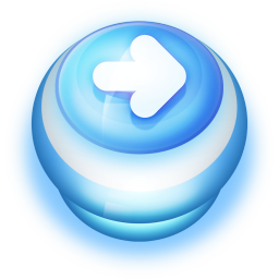 Arrow Right Button Blue