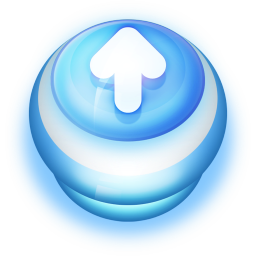 Arrow Up Button Blue