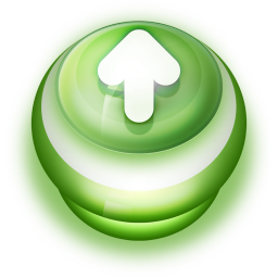 Arrow Up Button Green