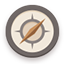 Compass flat brown