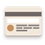 Credit Card flat brown