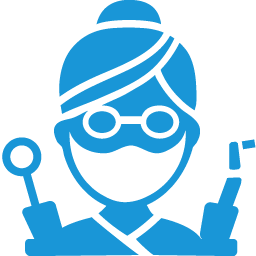 Dentist blue