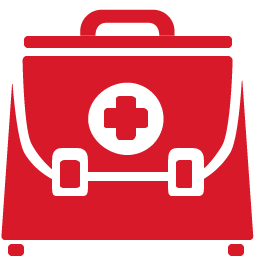 Doctor Briefcase red