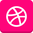 Dribbble Flat