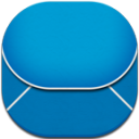 Email Blue Flat Round