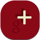 Google Plus Flat Round