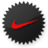 Nike black logo