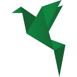 Origami Bird Green