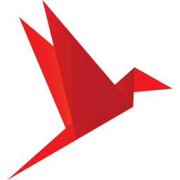 Origami Bird Red