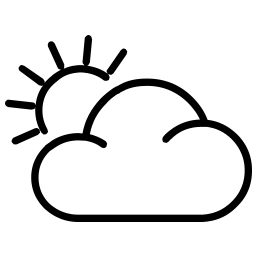 Partly Cloudy Outline