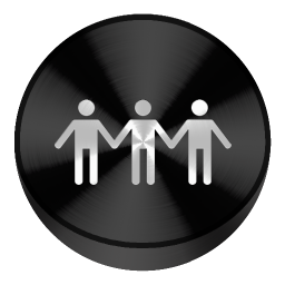 Share Black Drive Circle