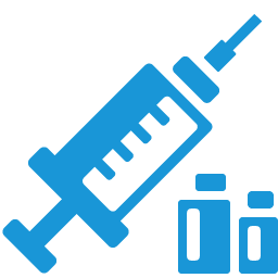Syringe blue