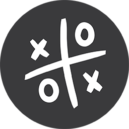 Tic Tac Toe Game grey